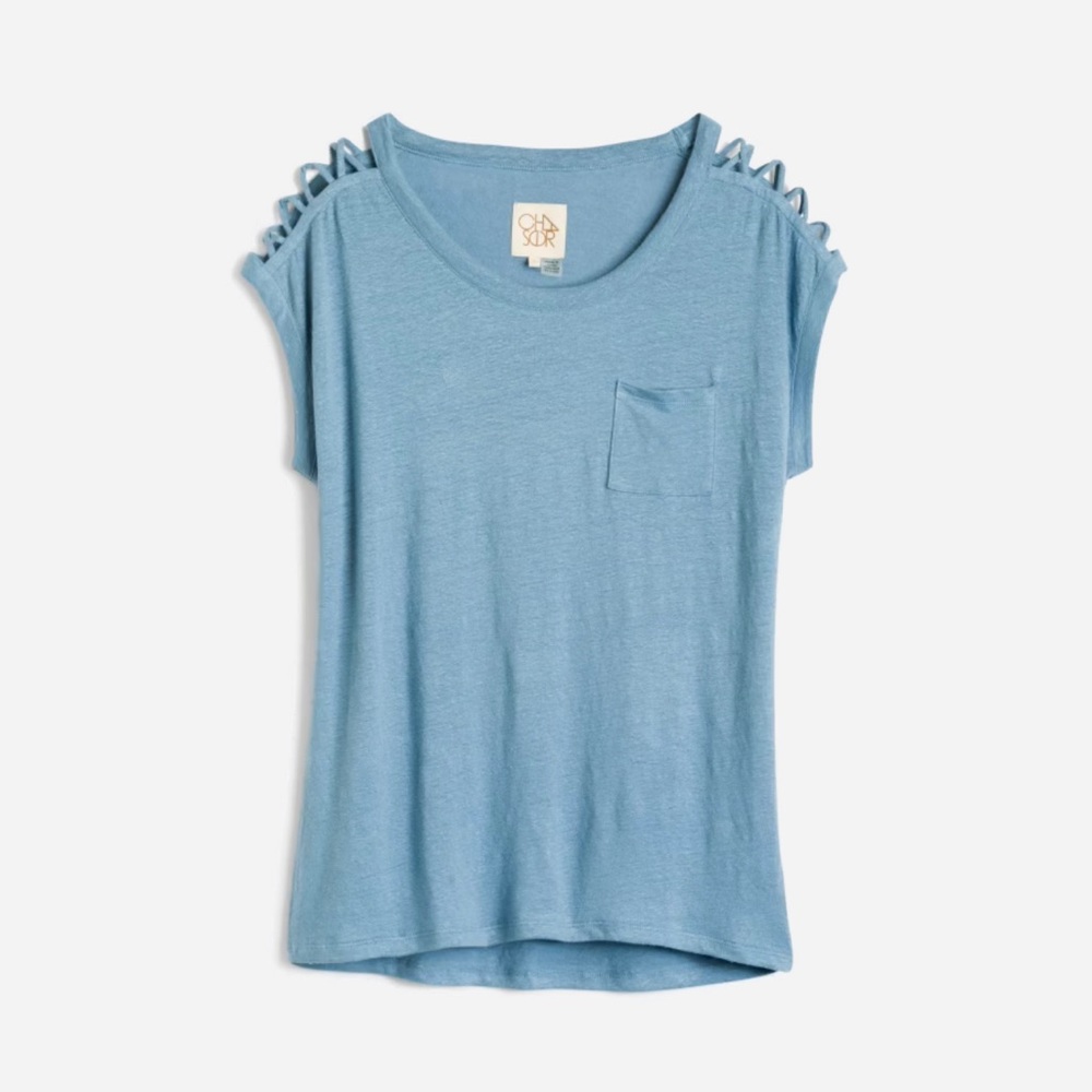 ⭐️Noreena Cutout Detail Cotton Blend Knit Top | Chaser | Size: L